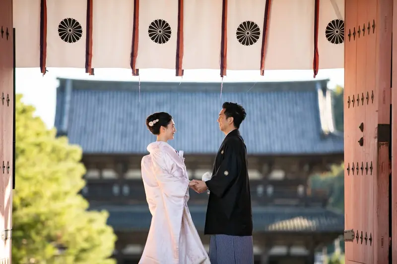 和装の婚礼写真